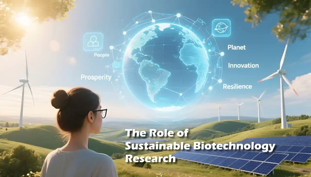 Sustainable Biotechnology Research infographic