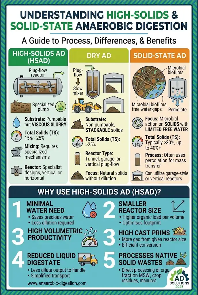 Understanding High-Solids and Solid-State Anaerobic Digestion Infographic